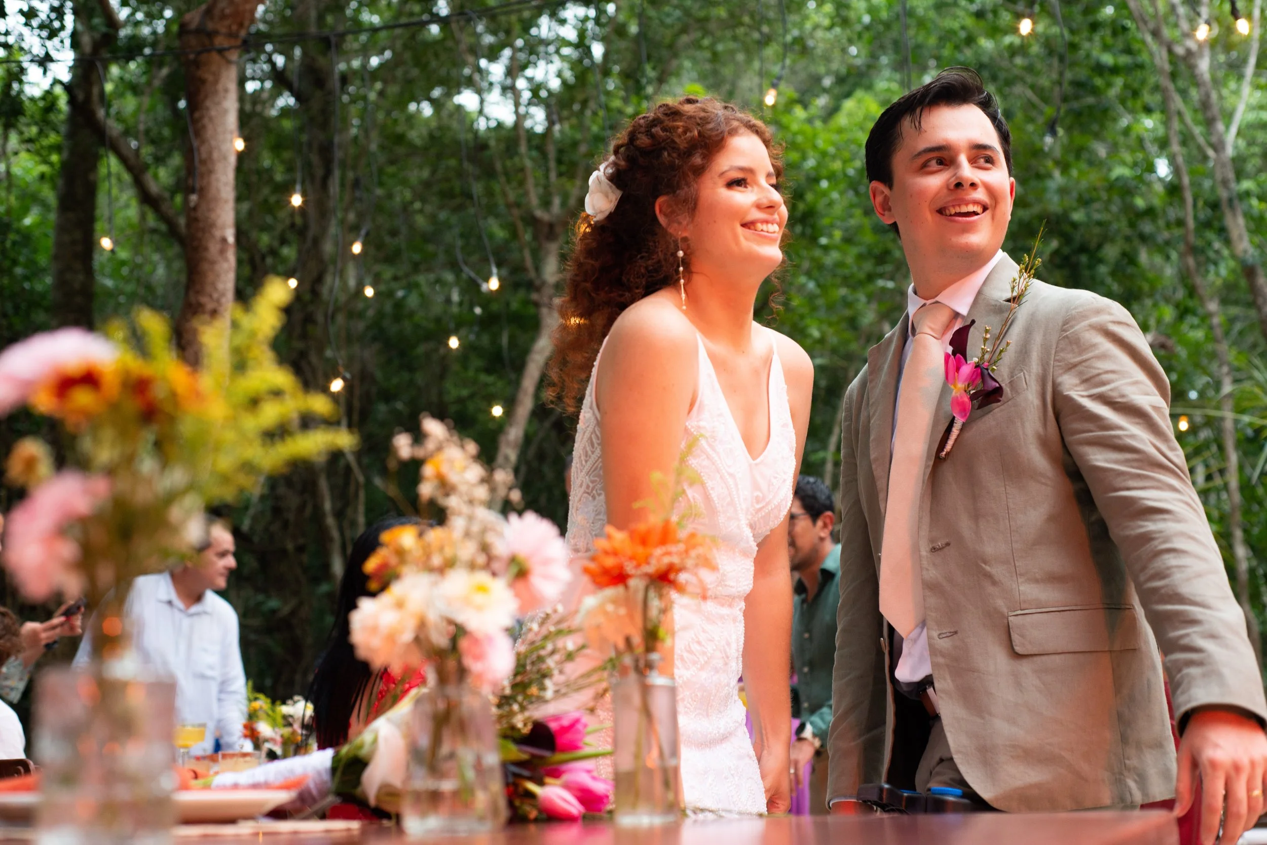 Wedding couple at Casa Arkaana